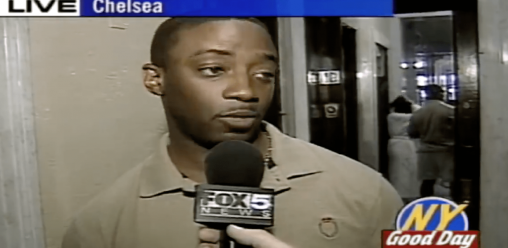 Seconds before the reporter throws back to the anchor desk.